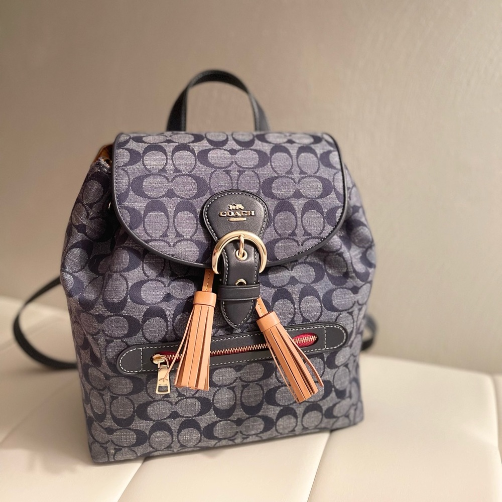 Kleo Backpack In Signature Chambray